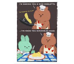 Omelette Greetings Card
