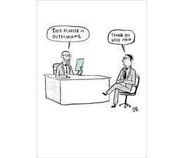Outstanding Invoice Greetings Card