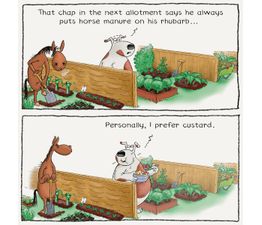 Rhubarb Greetings Card