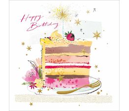 Slice Of Happiness Greetings Card