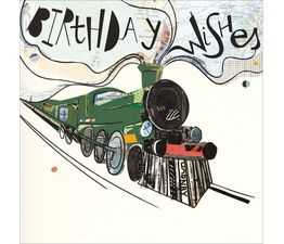 Steam Train Greetings Card