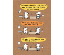 Stop Eating Greetings Card