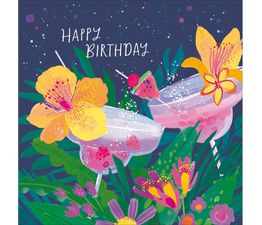 Tropical Cocktails Greetings Card