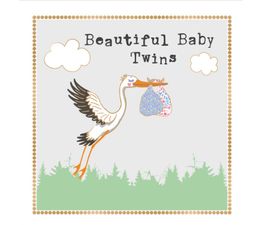 Twins Greetings Card