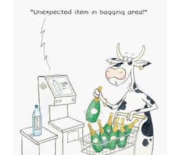 Unexpected Item Greetings Card