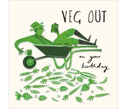 Veg Out Greetings Card