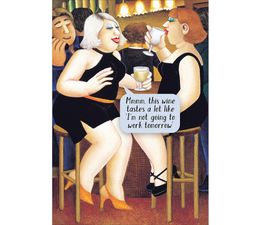 Wine time whispers Greetings Card