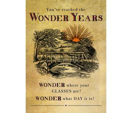 Wonder Years Greetings Card