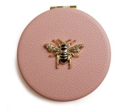 Alice Wheeler London - Round Compact Mirror Pink