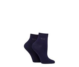 Elle - Bamboo Anklet Navy 2 Pair Pack