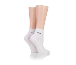 Elle - Bamboo Anklet White 2 Pair Pack