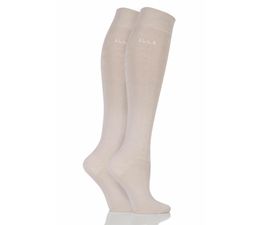 Elle - Bamboo Knee Highs Neutral 2 Pair Pack