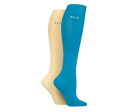 Elle - Bamboo Knee Highs Storm 2 Pair Pack