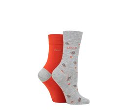 Elle - Bamboo Socks Rust 2 Pair Pack
