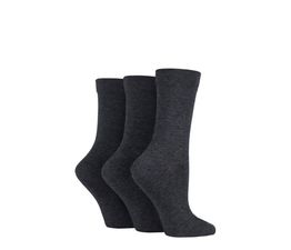 Sockshop - Gentle Bamboo Socks Grey 3 Pair Pack