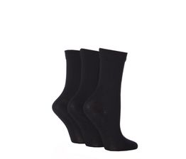Sockshop - Gentle Bamboo Socks Black 3 Pair Pack