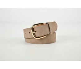Forest Collection - Nubuck Look Leather Belt Mink Small