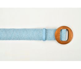 Solis - Rattan Style Stretchy Belt Denim
