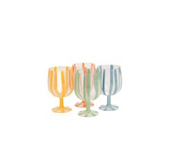 Portofino - Stacking Wine Glasses Stripe Set of 4