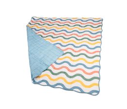 Portofino - Wavy Stripe Large Picnic Blanket