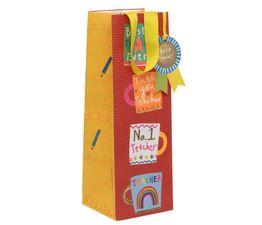 Glick - XL Bottle Gift Bag Best Teacher