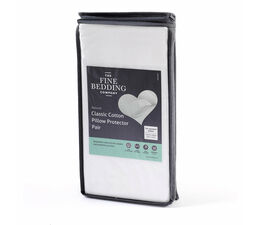 The Fine Bedding Company Classic Cotton Pillow Protector Pair