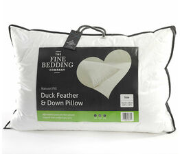 The Fine Bedding Company Natural Fill Duck Feather & Down Pillow Pair