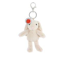 Keel Toys - Keeleco Enchanted World Cream Bunny Soft Toy Bag Charm