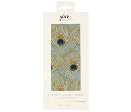 Glick - Peacock Quill Patterned Tissue