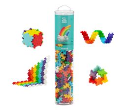 Plus-Plus - Rainbow Mix Tube 240 Piece 2D or 3D Puzzle