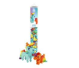 Plus-Plus - Rainbow Unicorns Tube 100 Piece 2D or 3D Puzzle