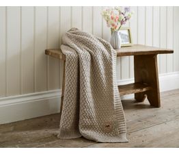 The Lyndon Company - Cadenza Knitted Throw Natural