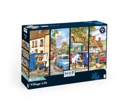 House of Puzzles - Village Life 4 x 500 Piece Jigsaw Puzzle