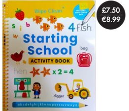 Get Starting School Wipe Clean Book