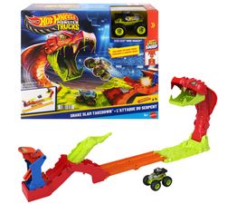 Hot Wheels - Monster Trucks 164 Snake Slam Takedown Toy Car Playset