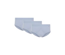 HJ Hall - Cotton Fly-Front Brief 3 Pair Pack Light Blue