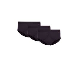 HJ Hall - Cotton Fly-Front Brief 3 Pair Pack Navy