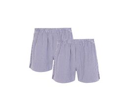 HJ Hall - Cotton Woven Boxers 2 Pair Pack Navy