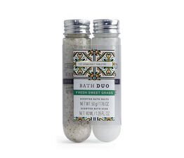 The Somerset Toiletry Co. - Tile Print Bath Duo Fresh Sweet Grass