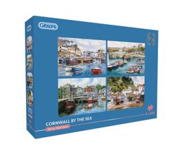 Gibsons - Cornwall by the Sea 4 x 500 Piece Jigsaw Puzzle