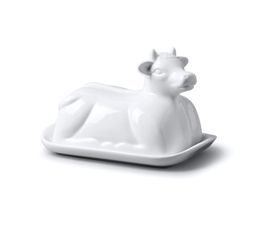 WM. Bartleet - Cow Design Butter Dish