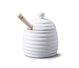 WM. Bartleet - Honey Pot with Wooden Dipper