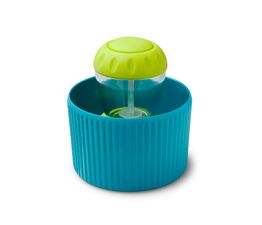 Zeal - Dish Brush in Holder Aqua &amp; Lime