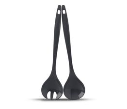 Zeal - Melamine Salad Servers Set of 2 Dark Grey