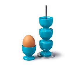 Zeal - Melamine Stacking Egg Cups Aqua 
