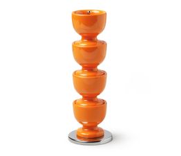 Zeal - Melamine Stacking Egg Cups on Stand Neon Orange