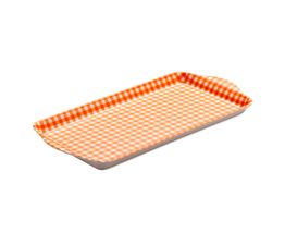 Zeal - Sandwich Gingham Tray Orange