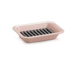 Zeal - Soap Dish Rose Pink with Dark Grey Silicone Inner