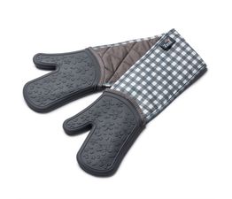 Zeal - SteamStop™ Silicone Double Oven Gloves - Dark Grey