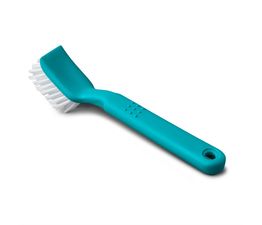 Zeal - Washing Up Brush with Scraper - Aqua